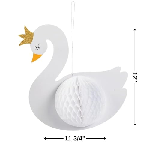 Sweet Swan Hanging Decor - 3 Piece Baby Shower Garland