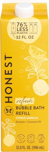 The Honest Company Citrus Vanilla Bubble Bath, 32 Fl Oz - Tear-Free