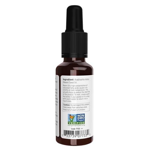 100% Pure Neem Oil by NOW Foods - Natural Skin Relief, 1 oz (Pack of 2)