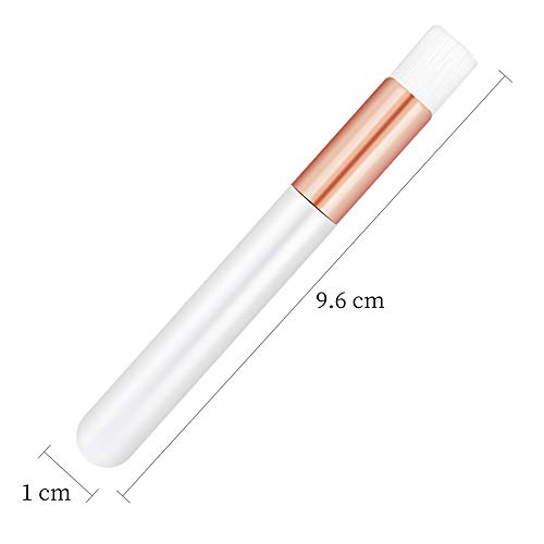 20 Pcs Rose Gold Lash Shampoo Brush Set for Eyelash Extensions & Nose
