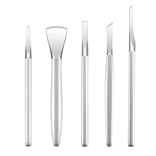 CHICREEN 5 Pack Manicure & Pedicure Tool Set - Stainless Steel Foot Care Kit