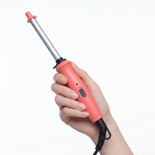 Ouphiny 3/8 Inch Mini Ceramic Curling Iron for Short Hair and Bangs