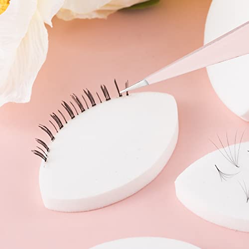 30Pcs Eye Shaped Practice Sponges for Eyelash Extension Training