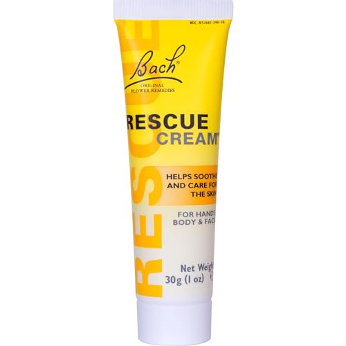 Bach RESCUE Cream - Hydrating Shea Butter Moisturizer for Hands, Body & Face, Fragrance-Free, 30g