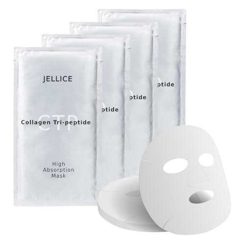JELLICE Collagen Face Mask 4 Pack – Hydrating, Firming & Soothing Japanese Sheet Masks