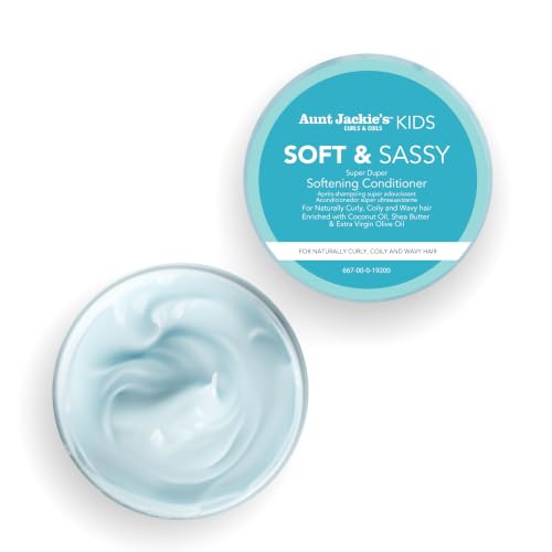 Aunt Jackie's Kids Soft & Sassy Super Duper Conditioner 15 oz - Gentle Hair Softening & Strengthening for Kids