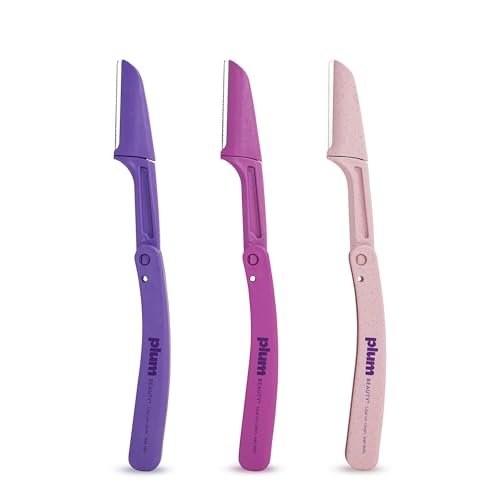 Plum Beauty Dermaplaning Razors for Face & Eyebrow, 8-Count Set