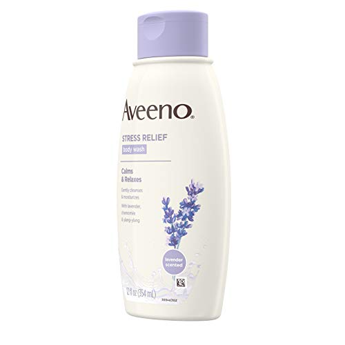 Aveeno Stress Relief Body Wash with Soothing Oat & Lavender, 12 fl. oz