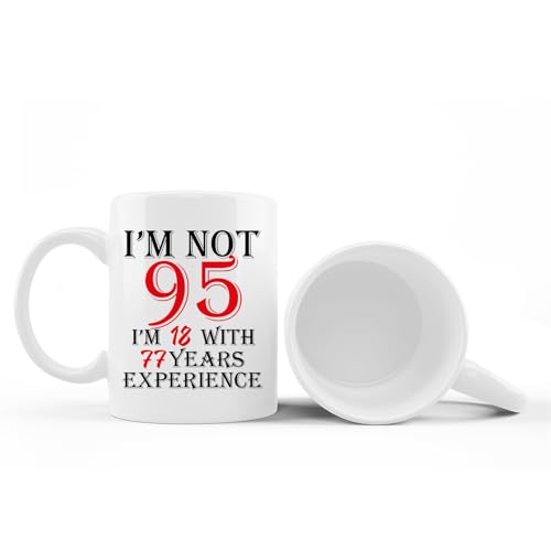 Funny 95th Birthday Coffee Mug for Men & Women - Great Gift