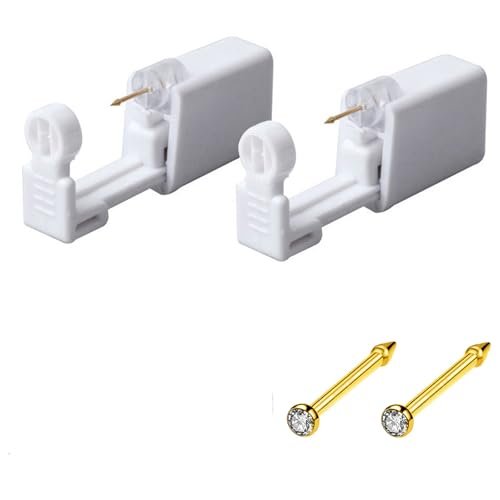 Silver Angel Disposable Nose Piercing Kit with Piercing Gun & Studs