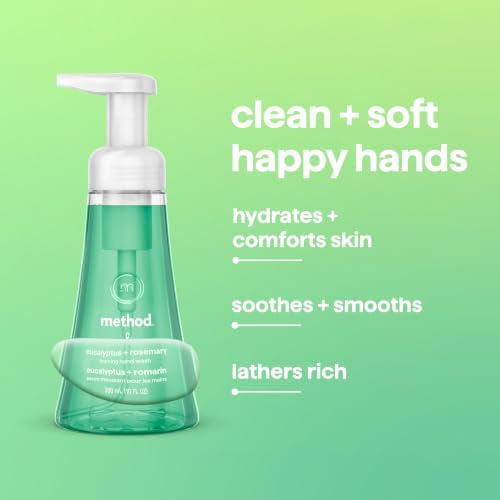 Method Foaming Hand Wash, Eucalyptus & Rosemary, 10 oz - 3 Pack