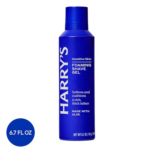 Harry's Foaming Shave Gel for Men - 6.7 oz (Pack of 3) - Soothes Skin