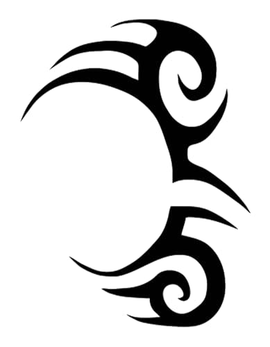 Temporary Tribal Face Tattoos Pack of 4 for Parties & Halloween