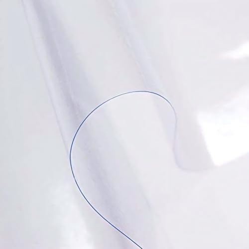 54x54 Inch Clear PVC Table Cover Protector - Waterproof & Stain Resistant