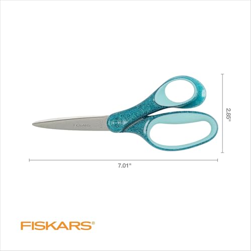 Fiskars Glitter Scissors for Ages 12-14, 7-Inch, 2-Pack