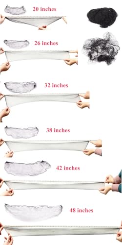 SUSISANG 100pcs Extra Large Invisible Hair Nets for Long Hair & Wigs
