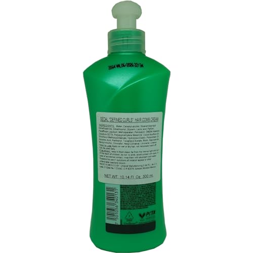 Sedal Defined Curls Hair Comb Cream 300ml, 2 Pack - Coconut Oil & B5