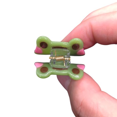 Mini Frog Hair Clip - Pack of 2 Cellulose Acetate Hair Clips