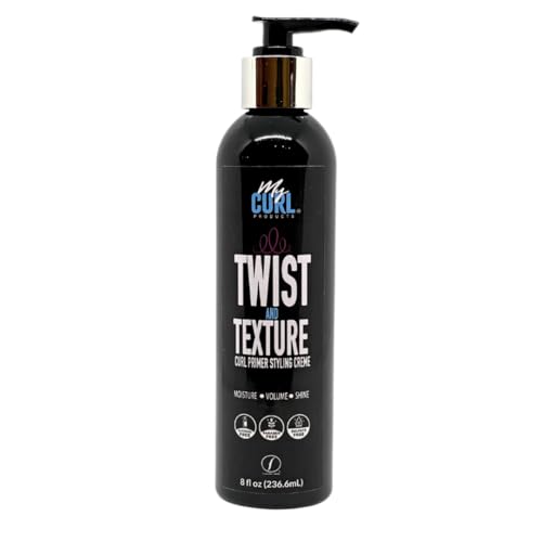 Curl Primer Styling Cream for Moisture & Definition - Suitable for Wash-n-Go & Twist Styles