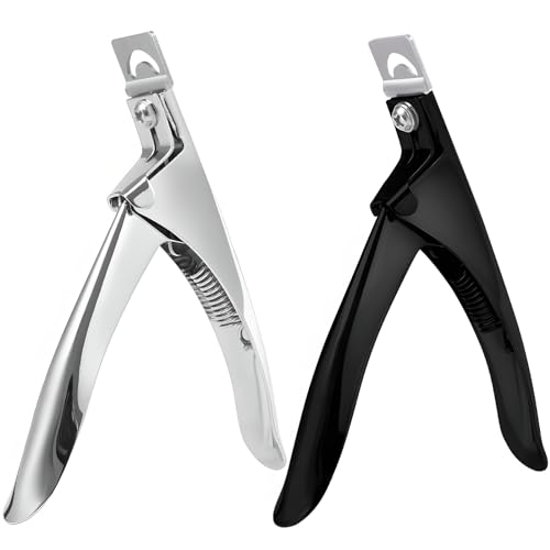 2-Pack Professional Acrylic Nail Clippers – Durable Stainless Steel & Titanium-Coated