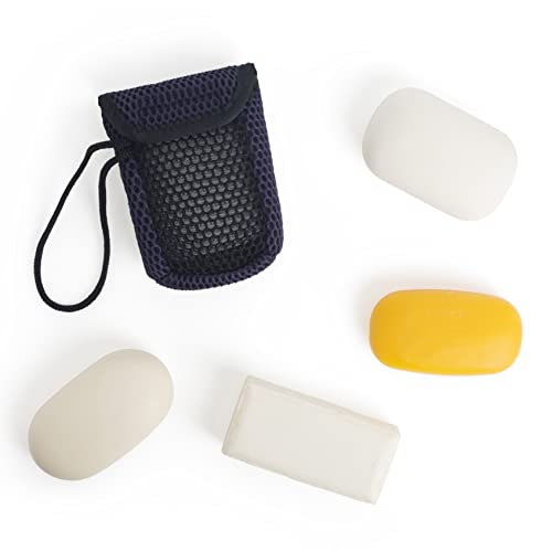 MainBasics Dual-Sided Exfoliating Soap Pouch - Blue