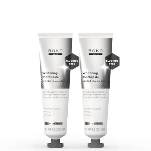Boka Fluoride-Free Whitening Toothpaste for Sensitive Teeth - 1.3 Oz, 2PK