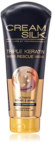 Cream Silk Triple Keratin Rescue Ultimate Repair & Shine Conditioner, 340mL