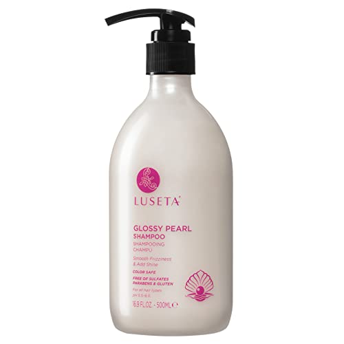 Luseta Pearl Shampoo 16.9oz - Shine & Smoothing Hair Care with Pearl Extract