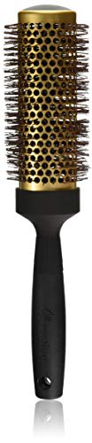 Creative Gold Nano Ceramic 6 Inch Curling & Waving Hair Brush with Ion Wavy Bristles