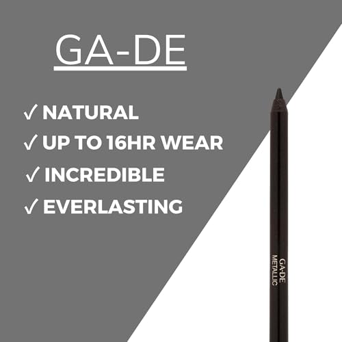 GA-DE Metallic Black Eyeliner 100 Waterproof Velvety Eye Pencil