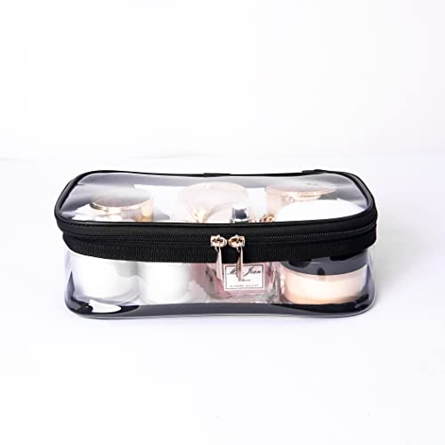 Jula Vance TSA Approved Clear PVC Toiletry Bag - Waterproof Travel Pouch