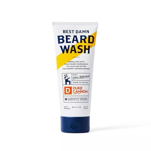 Duke Cannon Beard Wash for Men ? Hydrating Beard Shampoo & Facial Hair Cleanser ? Gently Cleans, Softens & Conditions Beard ? 6 fl oz