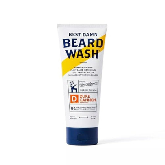Duke Cannon Beard Wash for Men ? Hydrating Beard Shampoo & Facial Hair Cleanser ? Gently Cleans, Softens & Conditions Beard ? 6 fl oz