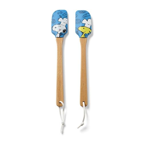 Lenox Chef Snoopy Silicone Spatula Set, 2-Piece - Dishwasher Safe Kitchen Utensils