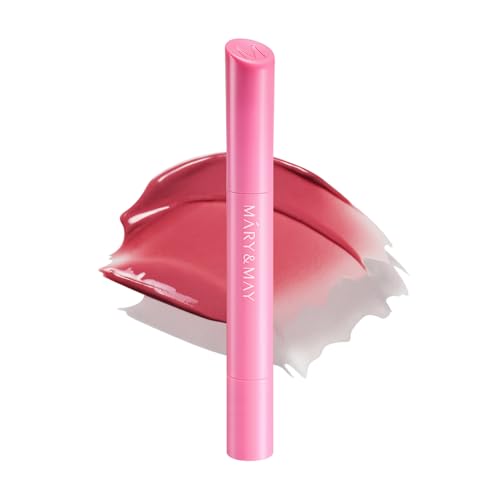 Mary&May Blooming Glow Lip Gloss 01 Peony Bouquet - Soft Pink Lipstick, 1.7g