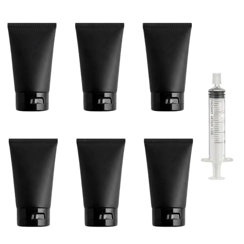 UPSTORE 150ml Travel Squeeze Tubes - 6 Pack Refillable Leakproof Containers