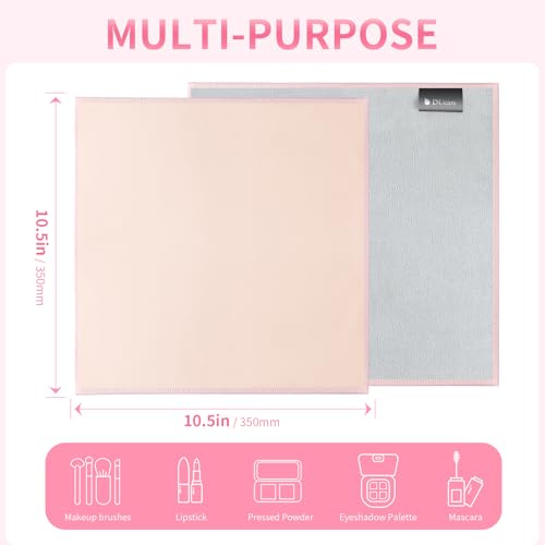 DUcare 10.5 Inch Pink Self-Adhesive Makeup & Travel Organizer Cloth