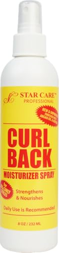 STAR CARE Curl Back Moisturizer Spray, Argan Oil & Biotin, 8oz (1 Pack)