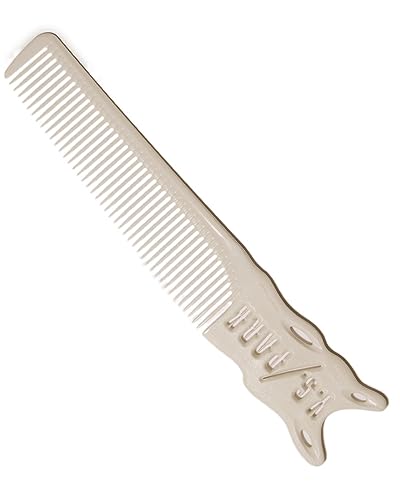 YS Park 209 Professional Barber Comb - White, 8.6 inches