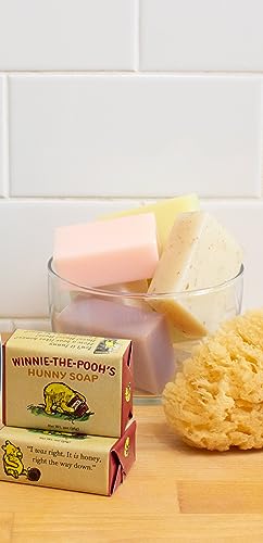 Winnie-the-Pooh Hunny Soap 2oz – Made in USA, Exfoliating Honey Oatmeal Bar