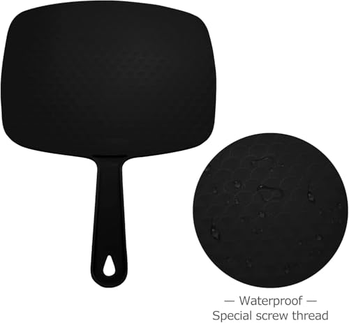 DVHOK 2-Pack Handheld Mirrors - 10.4 x 7.4 Inch Portable Makeup & Hair Reflection