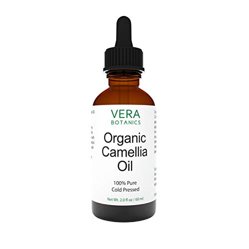 Organic Camellia Oil 100% Pure & Natural 2 Fl Oz - Cold-Pressed for Skin, Hair & Nails