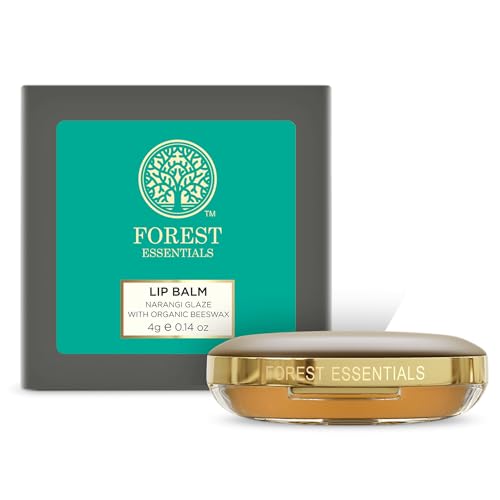 Forest Essentials Narangi Glaze Lip Balm 4g - Moisturizing & Softening
