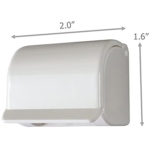 2 Pack Razor Holders with Cover - Bathroom Shaver Organizers, Fits Most Handles