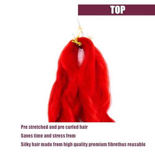 Toniola 24 Inch French Curly Braiding Hair, Pre-Stretched Synthetic Waves