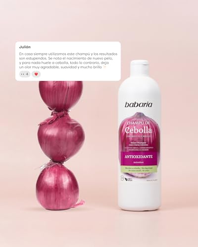 Babaria Onion Shampoo - Anti-Oxidant & Stimulating Hair Care 20 oz
