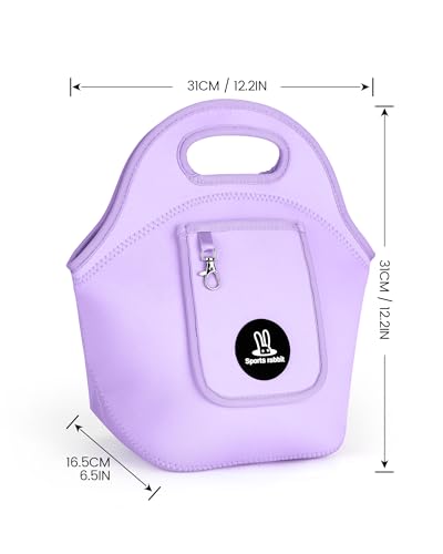 Insulated Neoprene Lunch Bag for Women - Soft & Reusable Tote