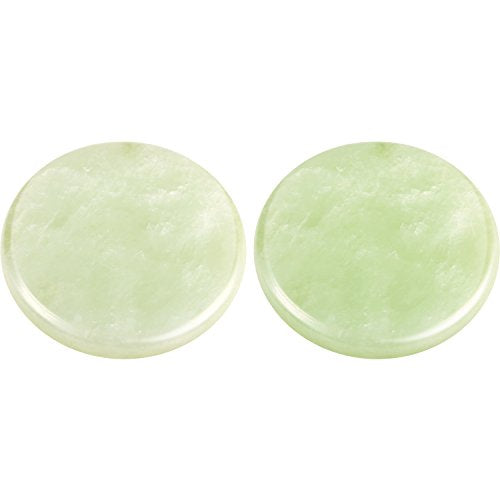 2-Pack Jade Stone Pallet for Eyelash Extension Glue - 2 Inch