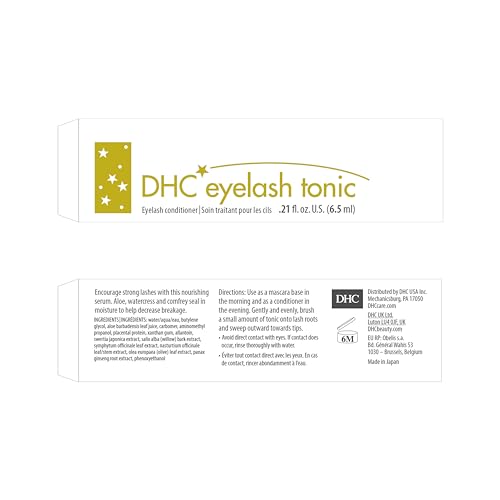 DHC Lip Cream & Eyelash Tonic Set - Hydrating Lip Balm & Strengthening Serum