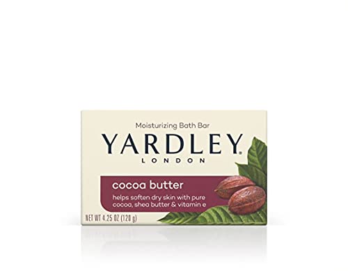 Yardley Cocoa Butter Moisturizing Bath Bar - 4 oz (Pack of 6)